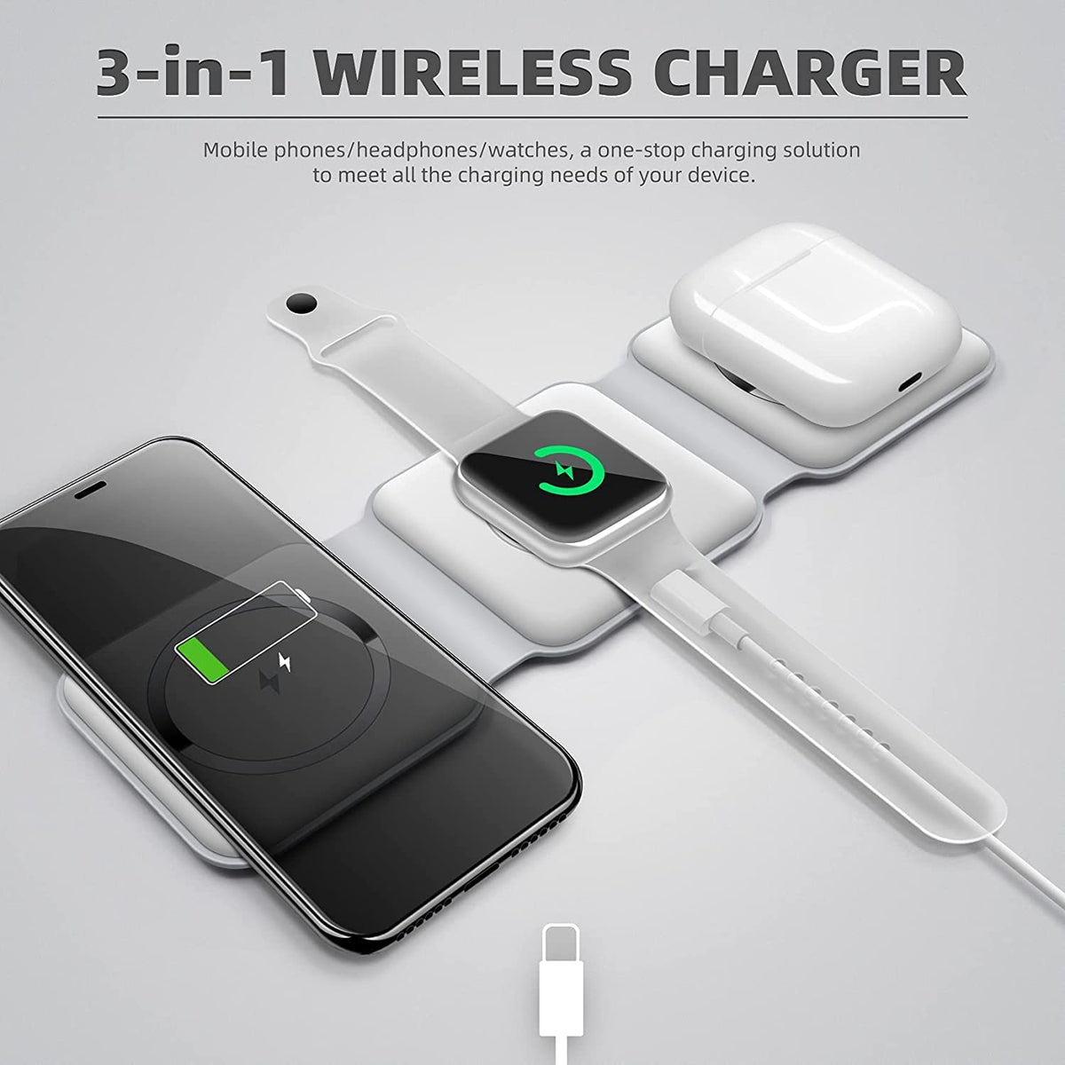 3-in-1 Wireless Charging Pad - Ansoo Store